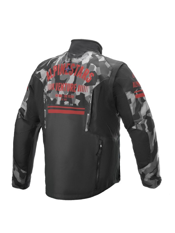 ЯКЕ APLINESTARS VENTURE R JACKET GREY CAMO RED FLUO